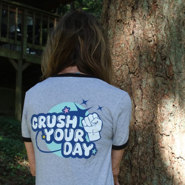 Ringer Tee (Heather Gray with Black)
